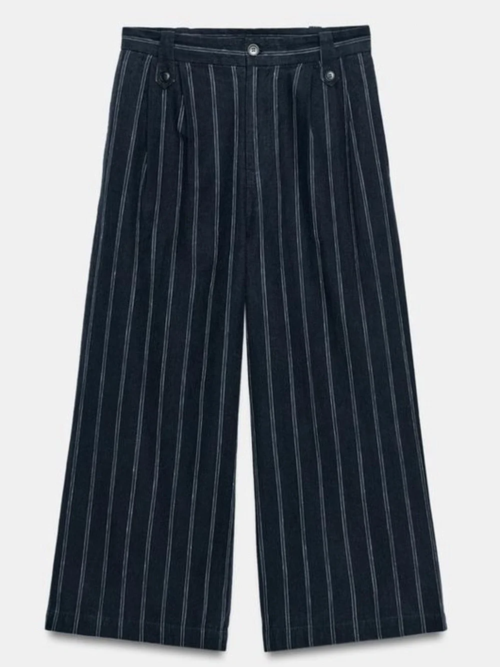 ZARA STRIPED LINEN PANTS ZW COLLECTION